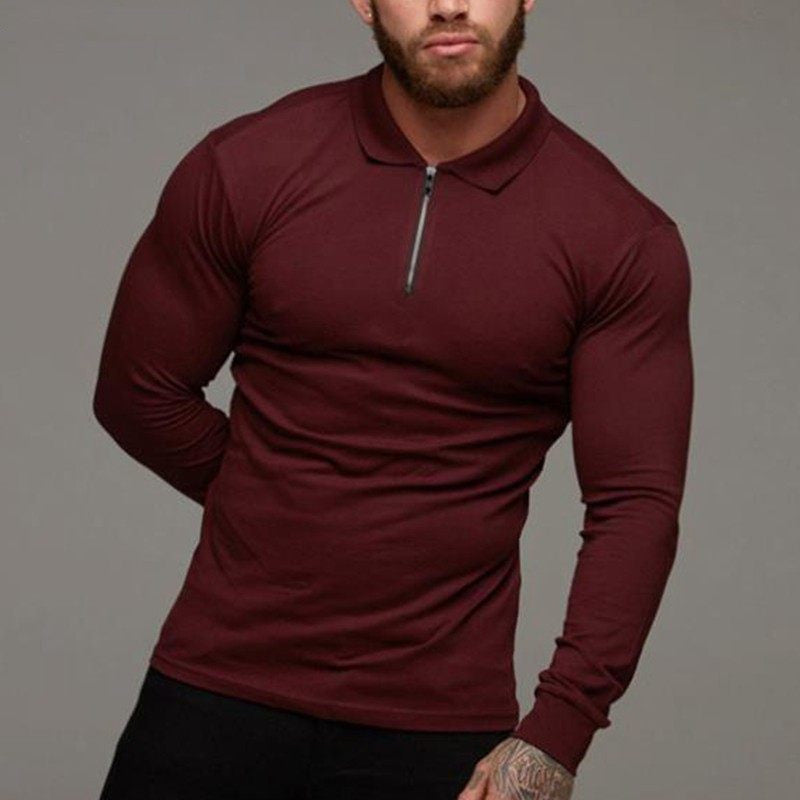 Men’s Classic Long-Sleeve Polo Shirt