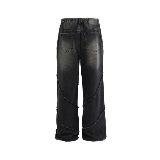 Fashion Personality Loose Denim Trousers Men