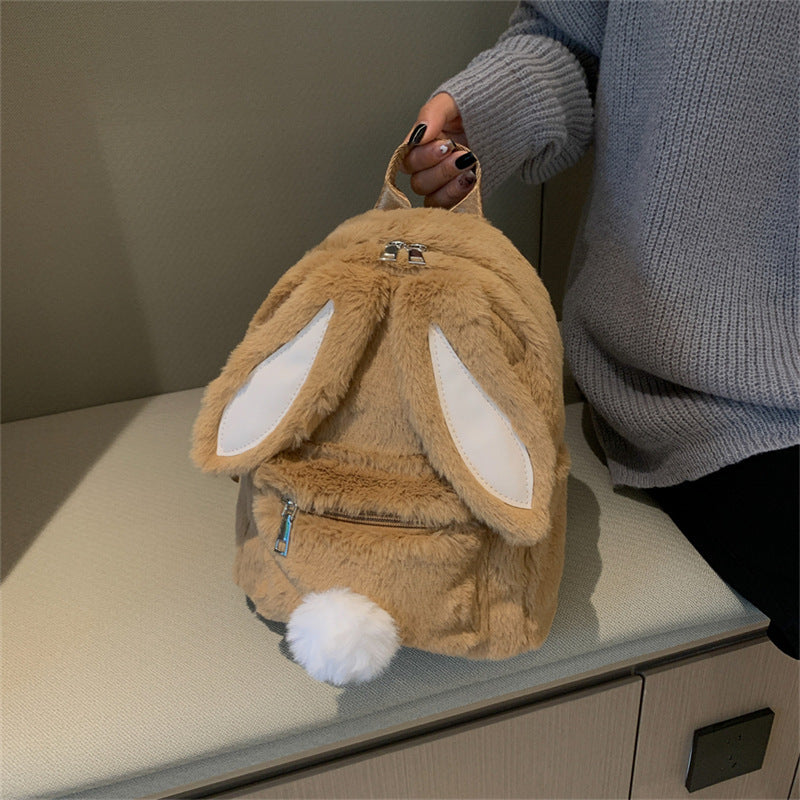 Women's Cute Rabbit Ears Bags Fashion Mini Backpack Kids