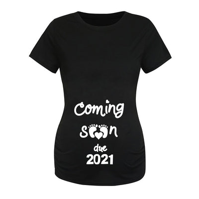 Letter Print Maternity Dress