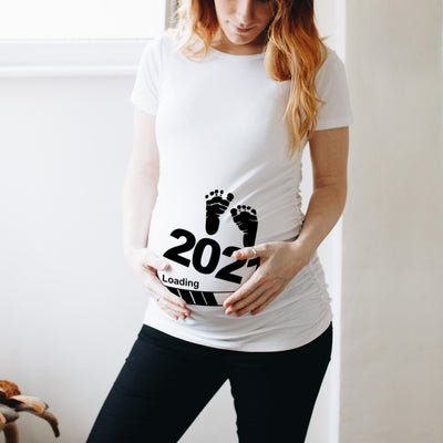 Letter Print Maternity Dress