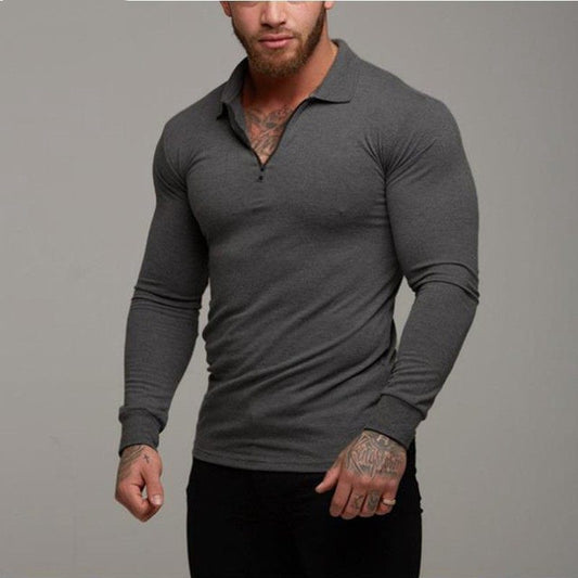 Men’s Classic Long-Sleeve Polo Shirt