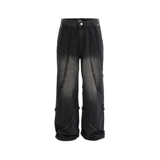 Fashion Personality Loose Denim Trousers Men